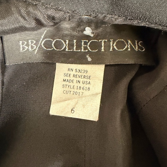 Women’s Vintage 80s Black Knee Length Backless Little Black Cocktail Dress - Picture 7 of 13